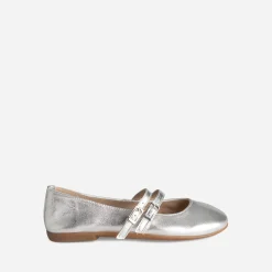 Babies BUGGY argentée cuir
