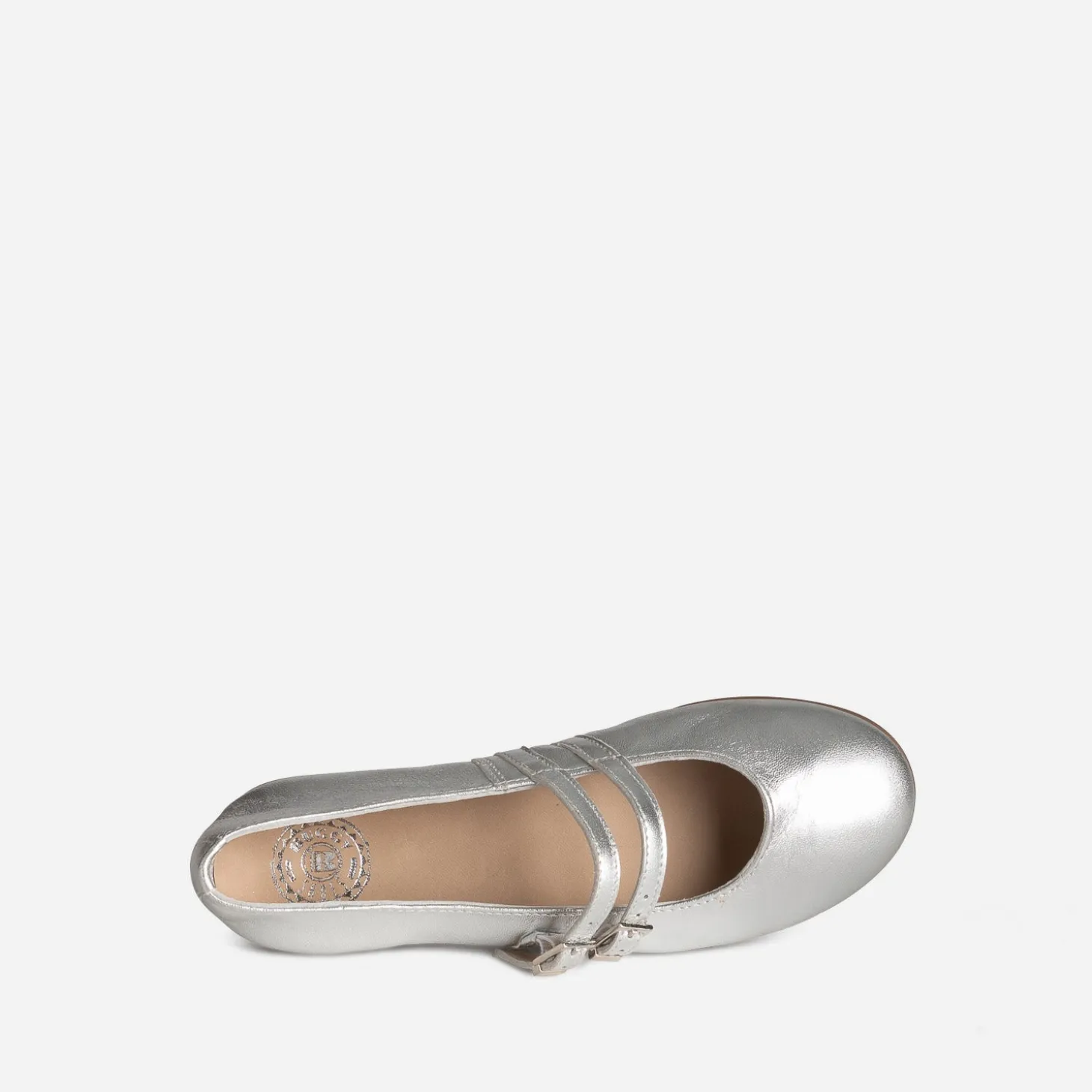 Babies BUGGY argentée cuir