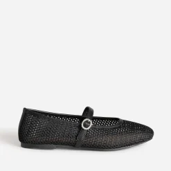 Babies noire résille tressée boucle strass