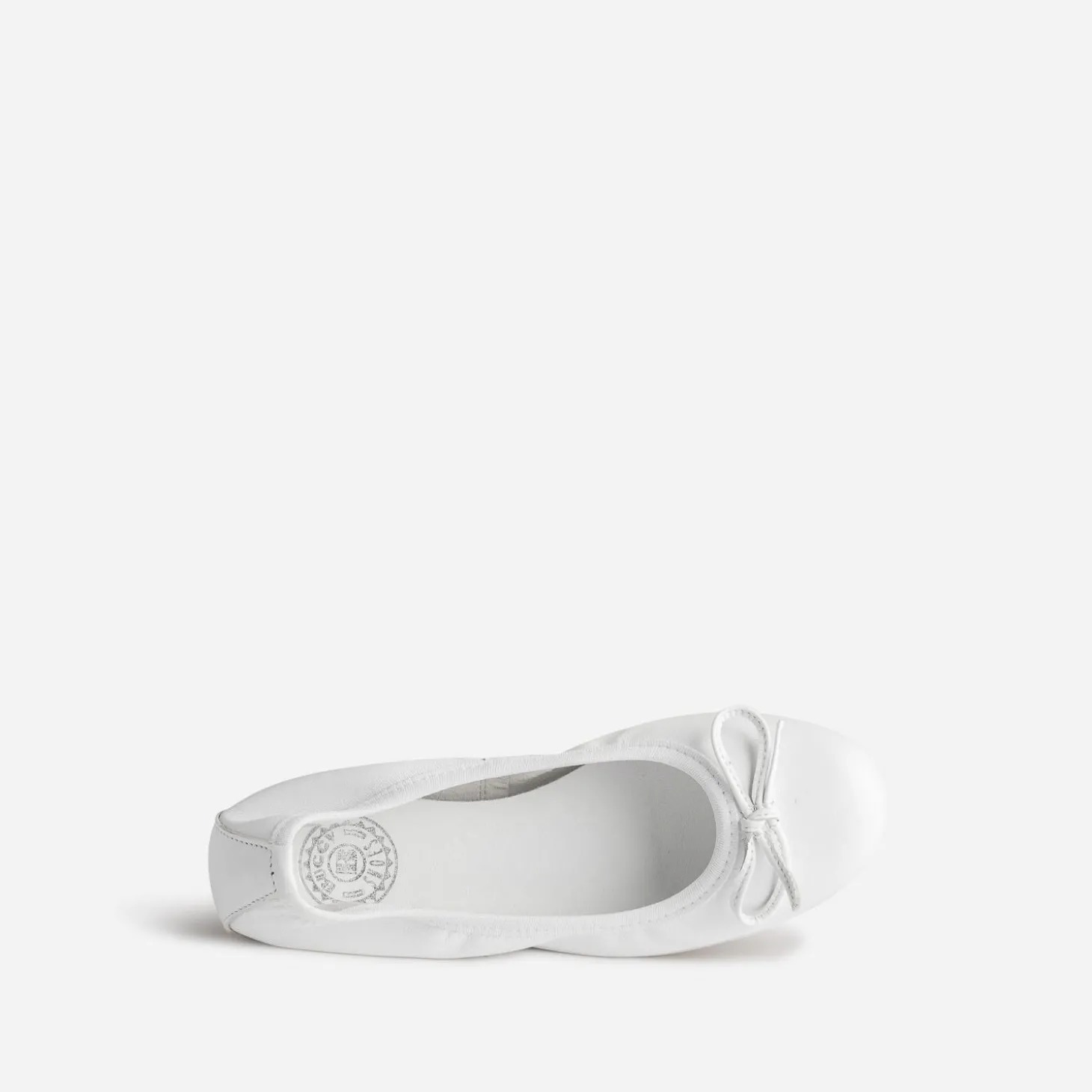 Ballerine BUGGY blanche en cuir