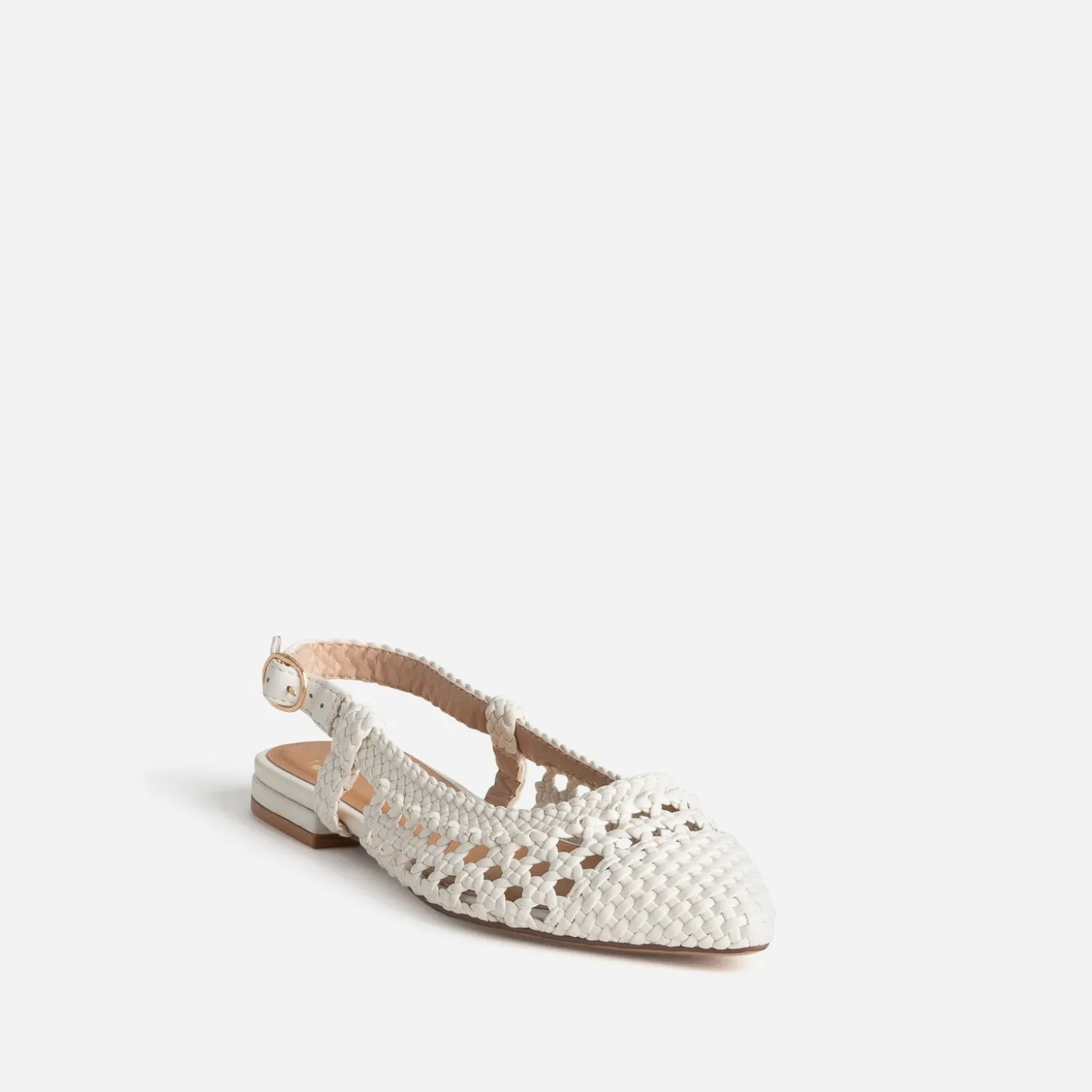 Ballerine cannage écru