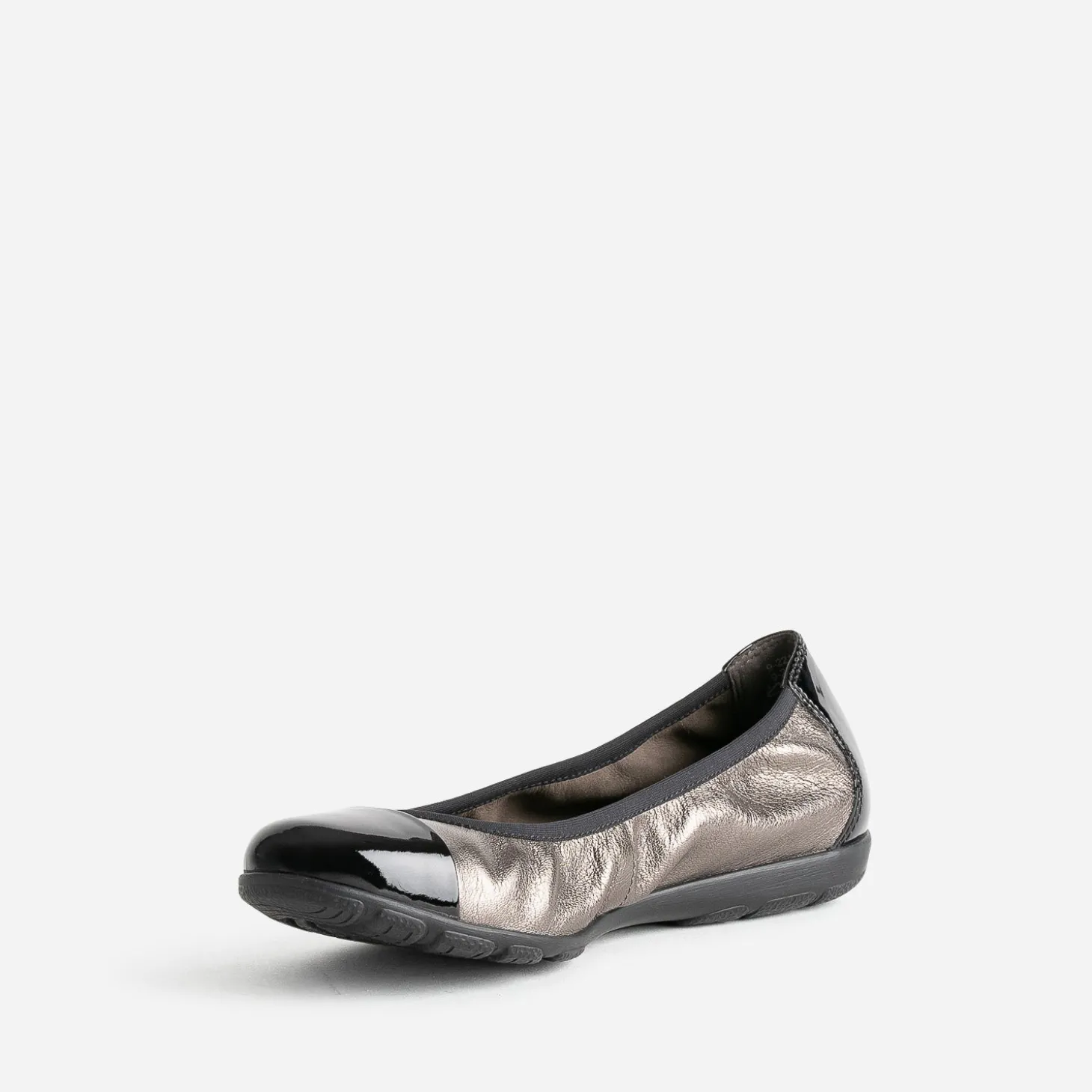Ballerine CAPRICE bronze élastiquée à bout verni