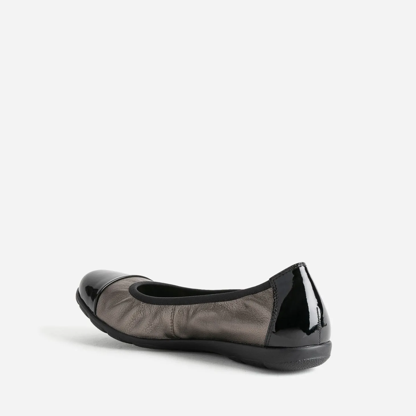 Ballerine CAPRICE bronze élastiquée à bout verni