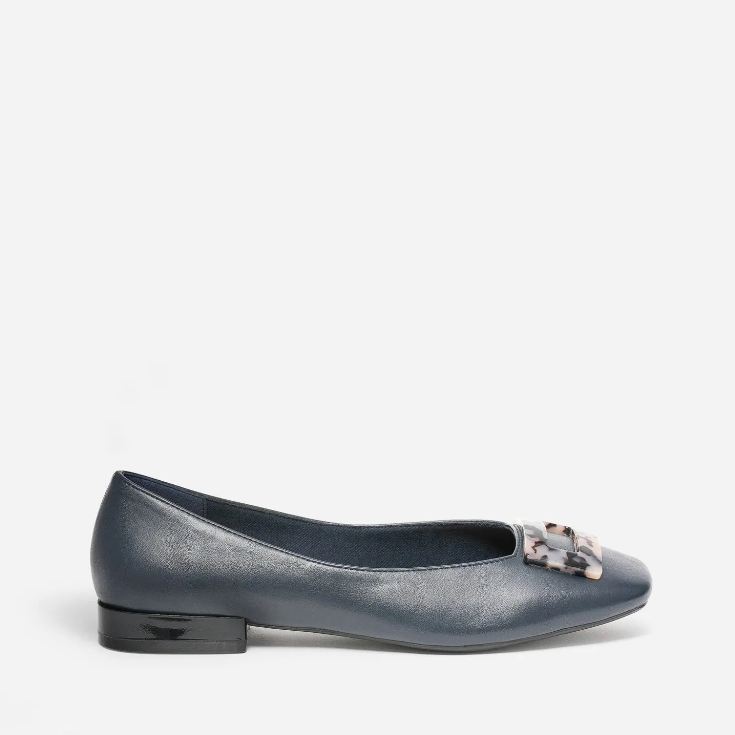 Ballerine marine décor écailles
