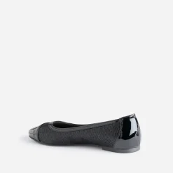 Ballerine noire bi matière