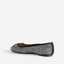Ballerine noire décor strass