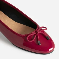Ballerine rouge vernie