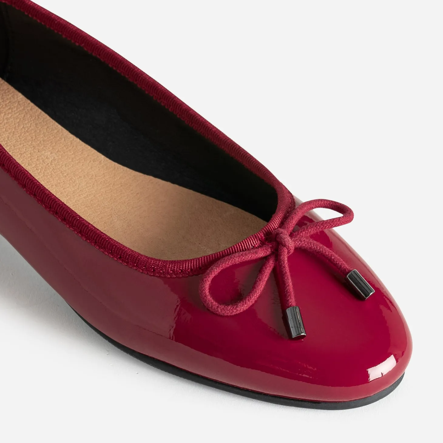 Ballerine rouge vernie