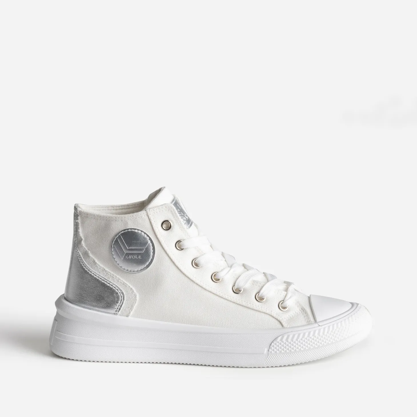 Basket KAPORAL blanche en toile
