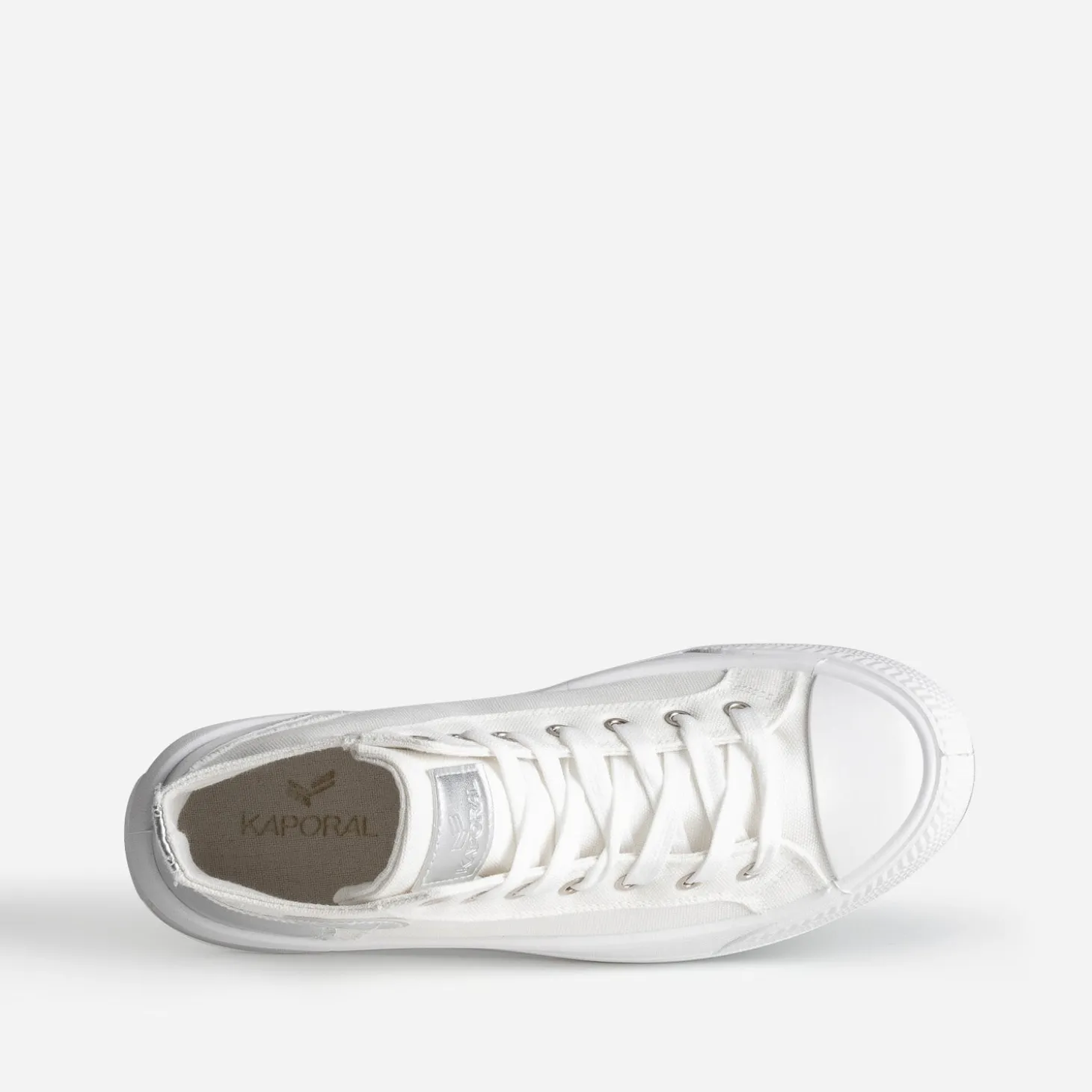 Basket KAPORAL blanche en toile