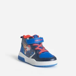 Basket montante PAT PATROUILLE bleue à scratchs