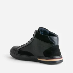Basket noire cuir
