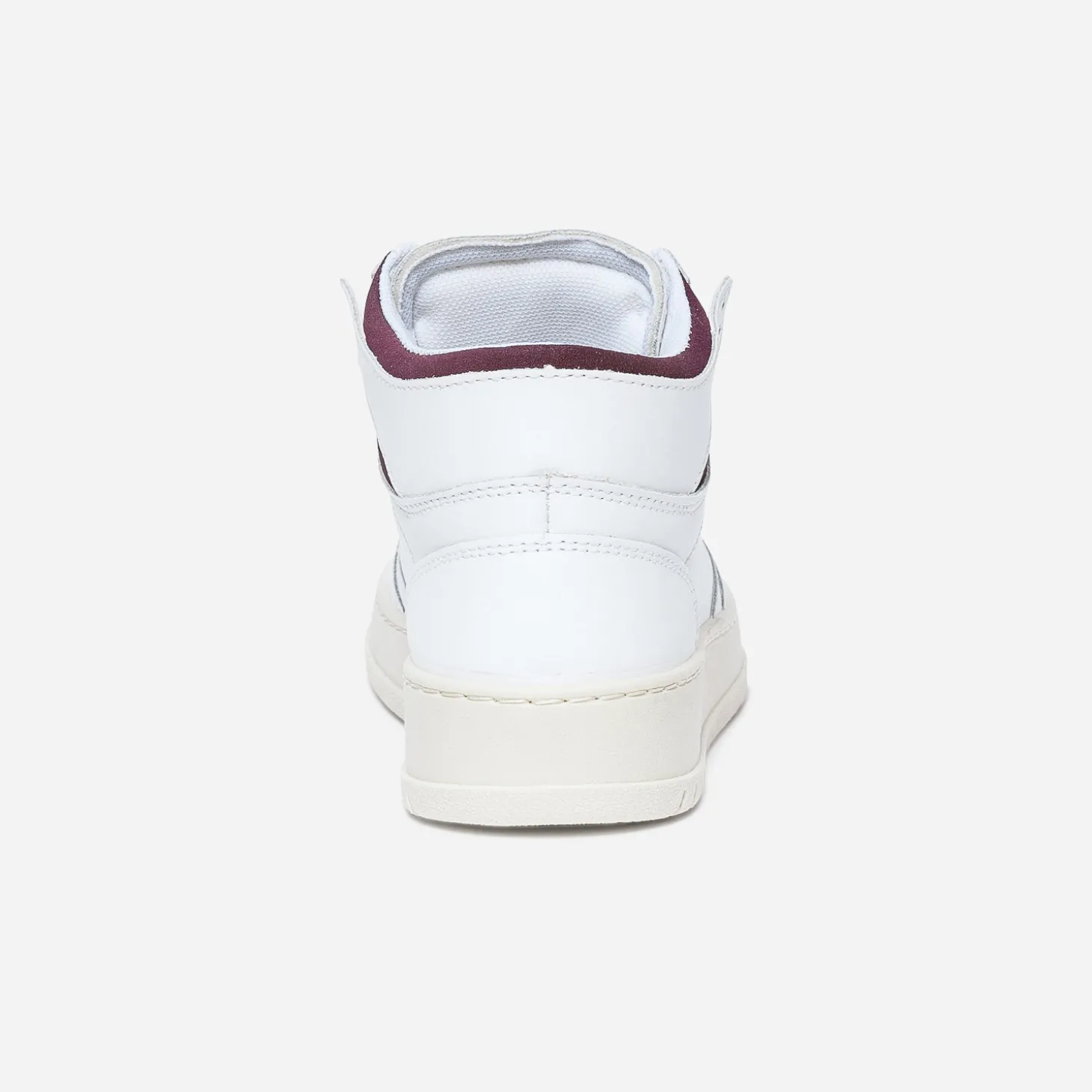 Basket TEXTO blanche et bordeaux