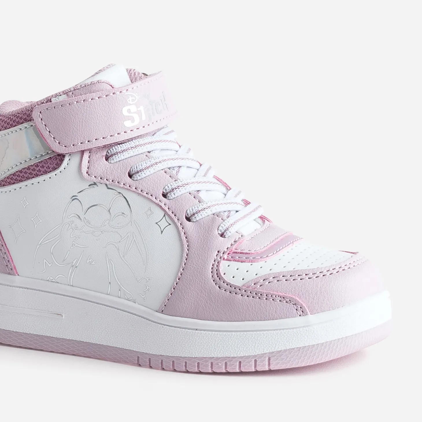 Baskets LILO & STITCH rose et blanche