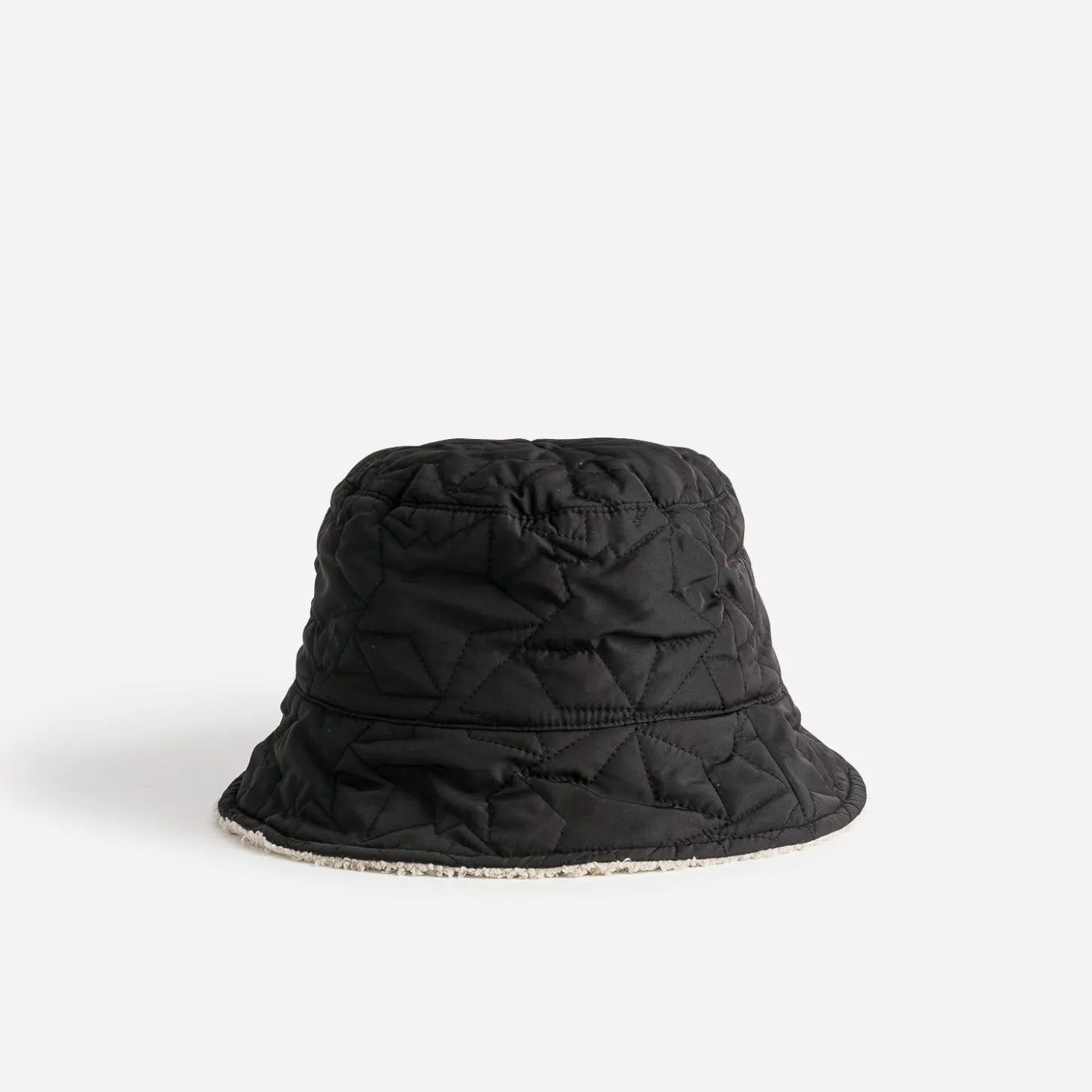 Bob TEXTO réversible noir et sherpa écru