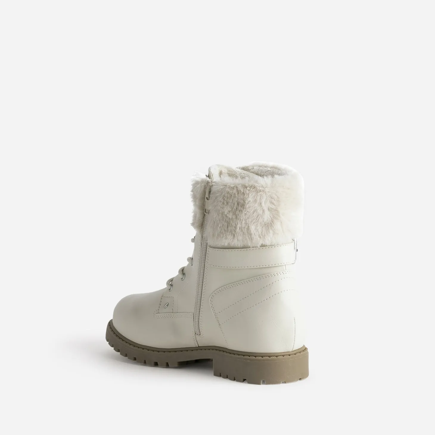 Boots à lacet BUGGY beige fourré