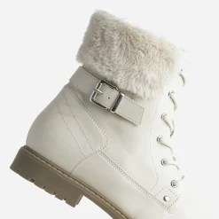 Boots à lacet BUGGY beige fourré