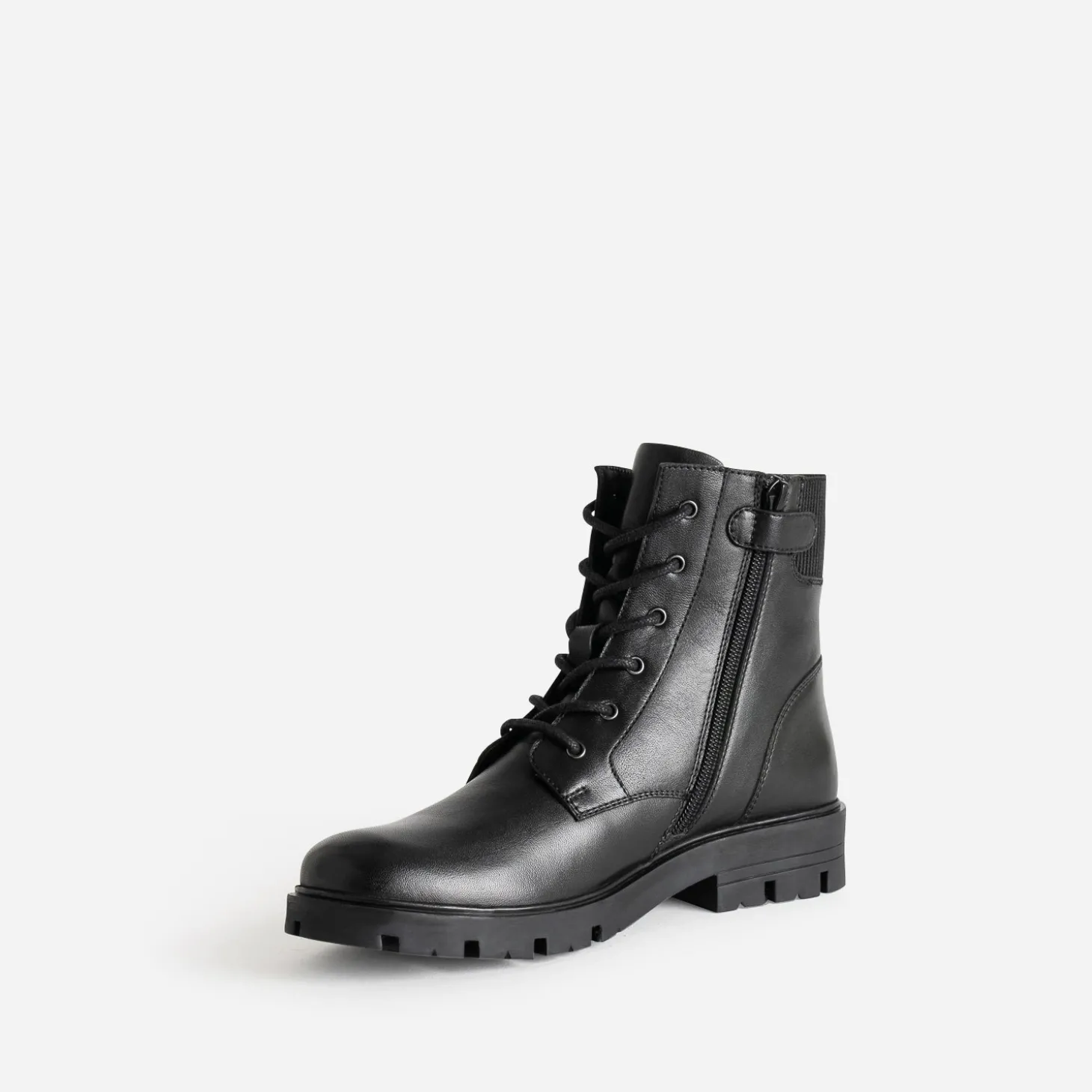 Boots à lacet BUGGY noir en cuir