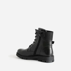 Boots à lacet BUGGY noir en cuir