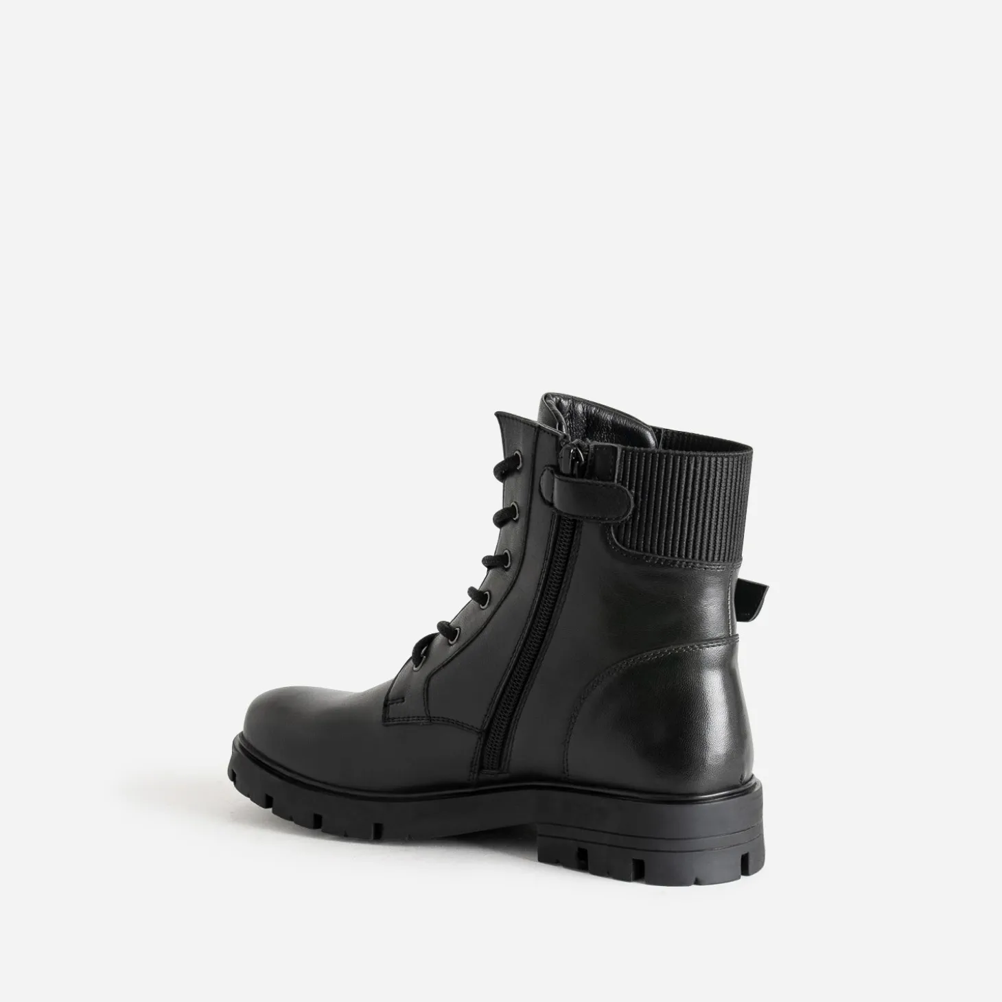 Boots à lacet BUGGY noir en cuir