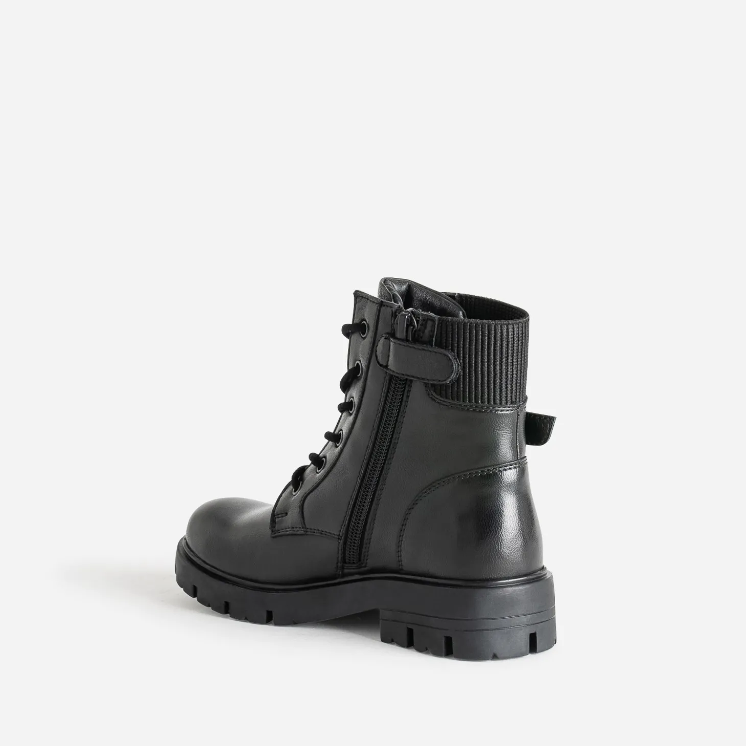 Boots à lacet BUGGY noir en cuir