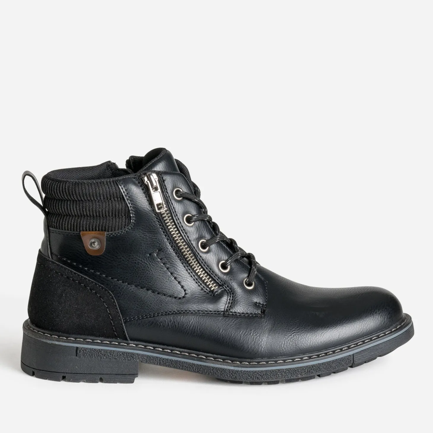 Boots à lacet noir