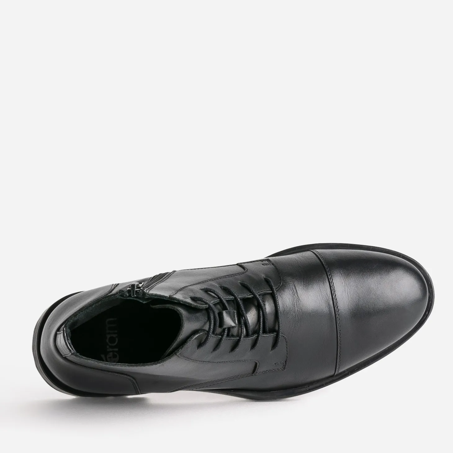 Boots à lacet noir cuir