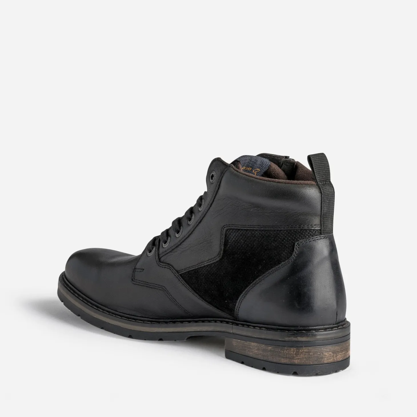 Boots à lacet REDSKINS noir en cuir