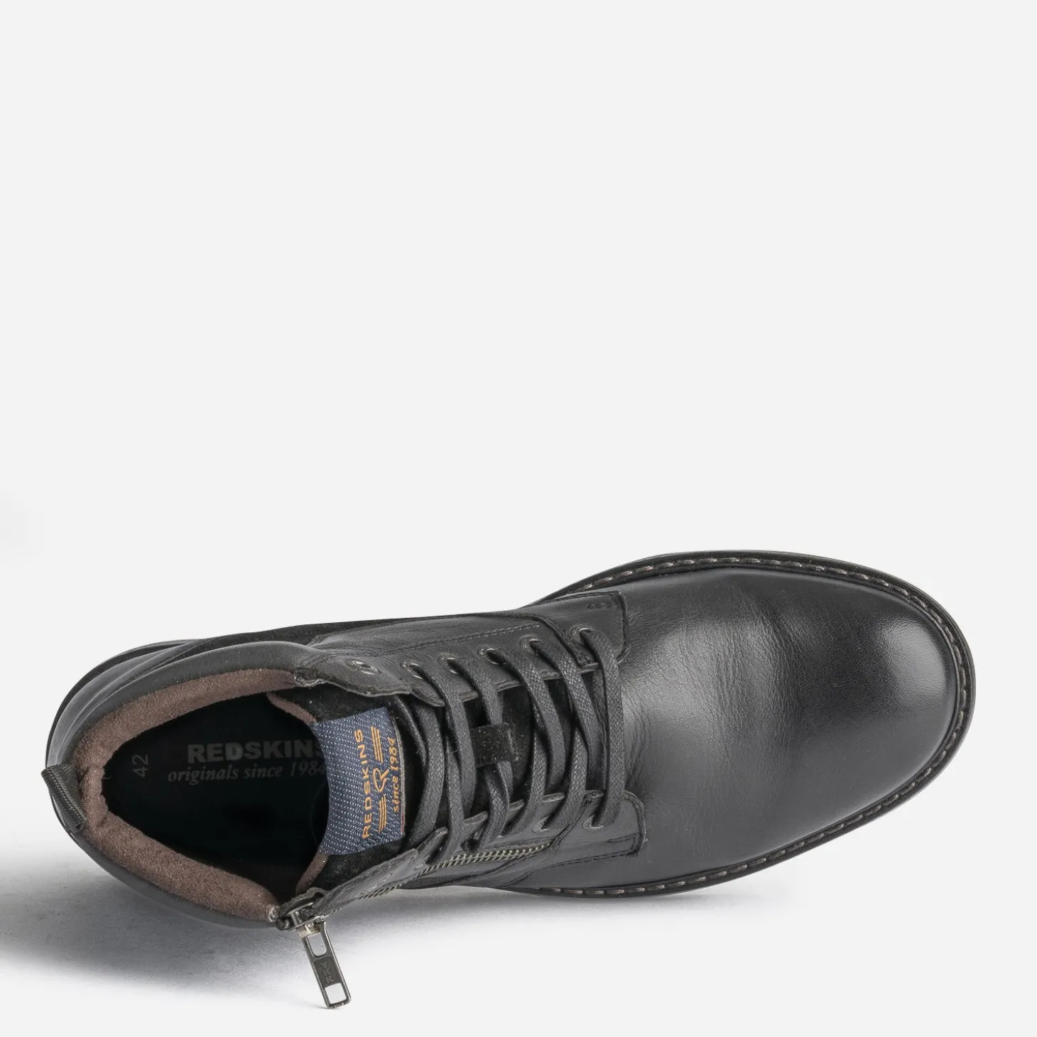 Boots à lacet REDSKINS noir en cuir