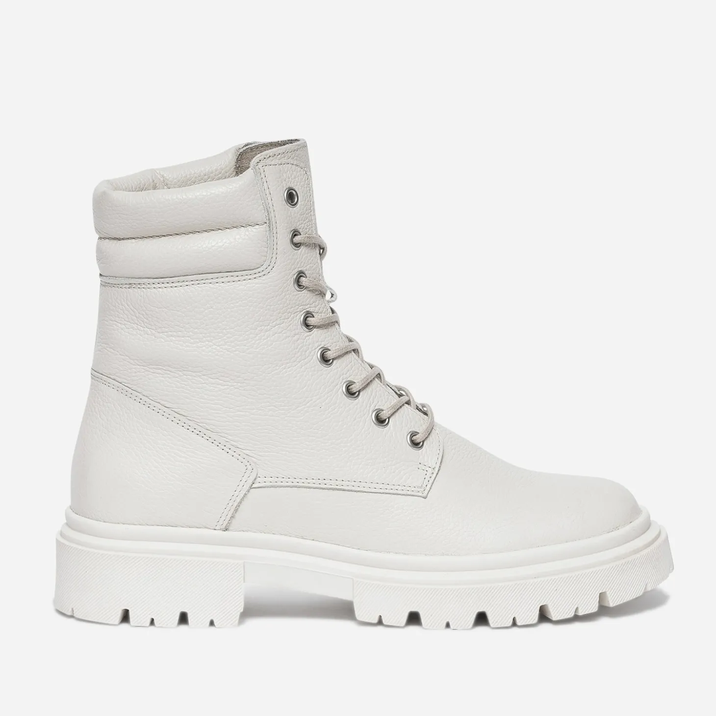 Boots à lacet TEXTO écru éco-conçu en cuir