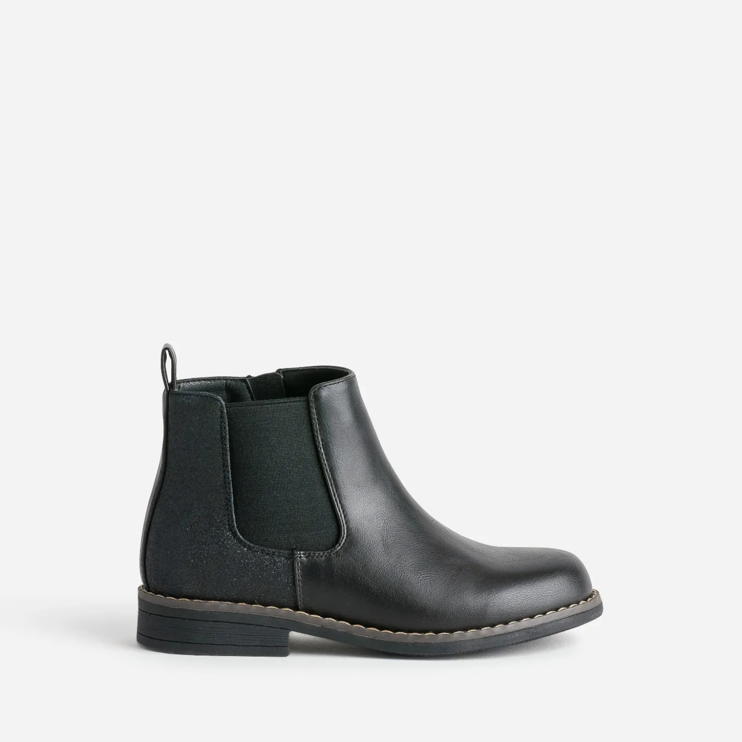Boots BUGGY noir détails pailletés