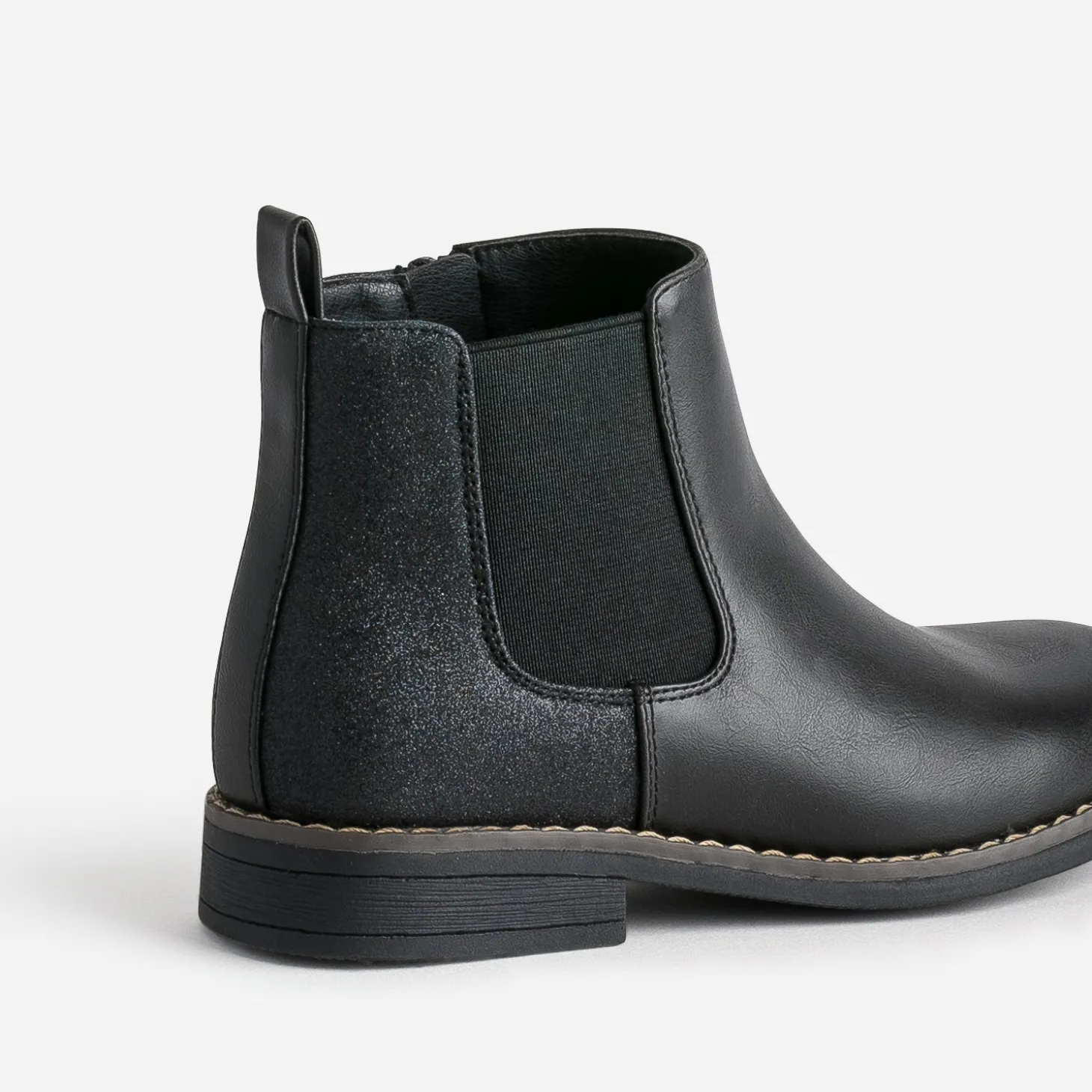 Boots BUGGY noir détails pailletés