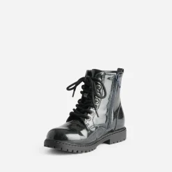 Boots BUGGY noir pailleté à lacet