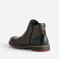 Boots FLUCHOS marron en cuir