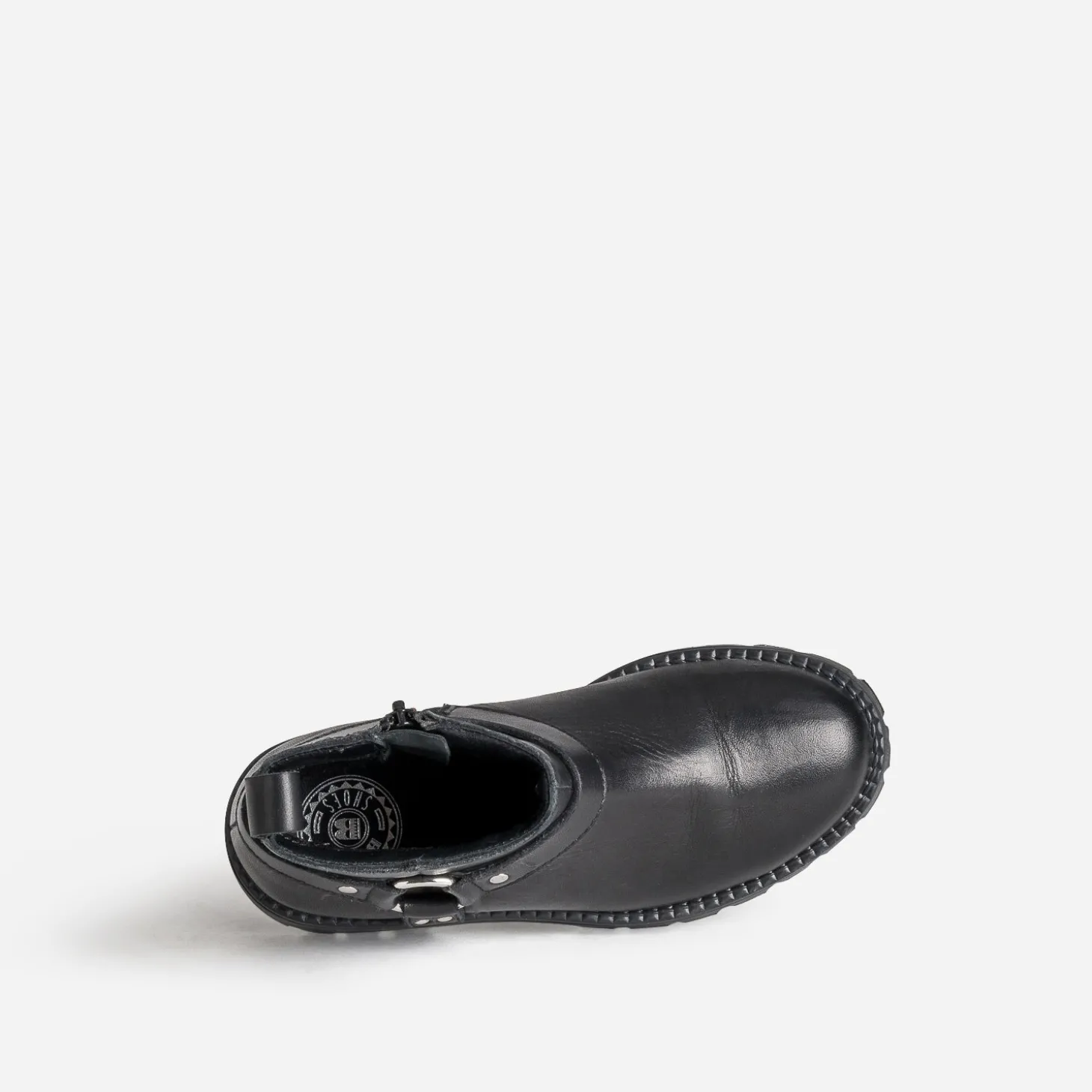 Boots motard BUGGY noir cuir