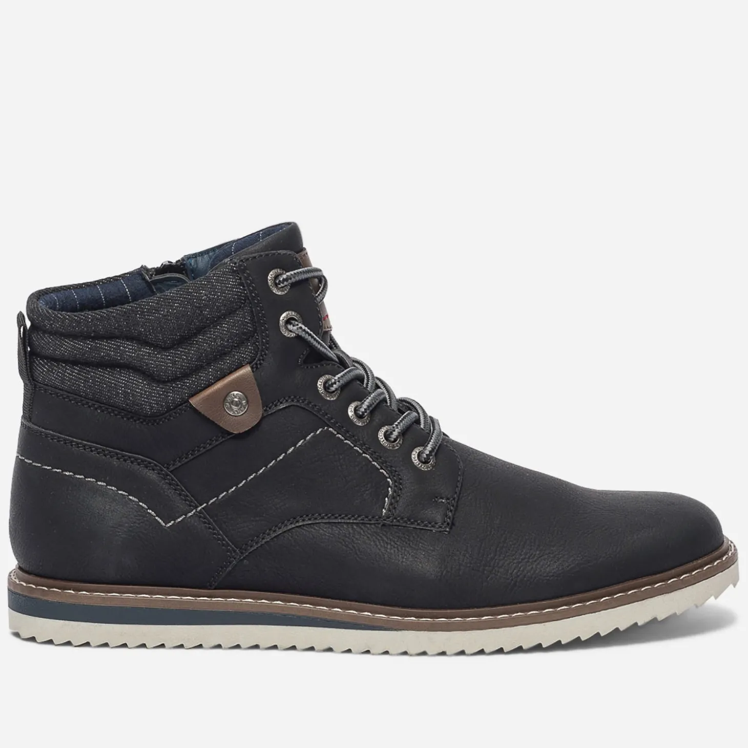 Boots noir à lacet