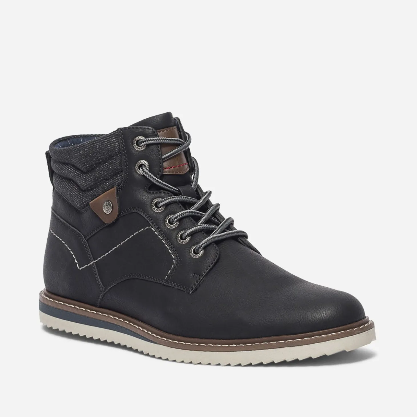 Boots noir à lacet