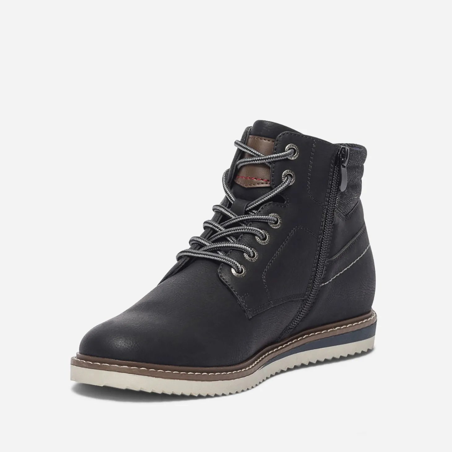 Boots noir à lacet