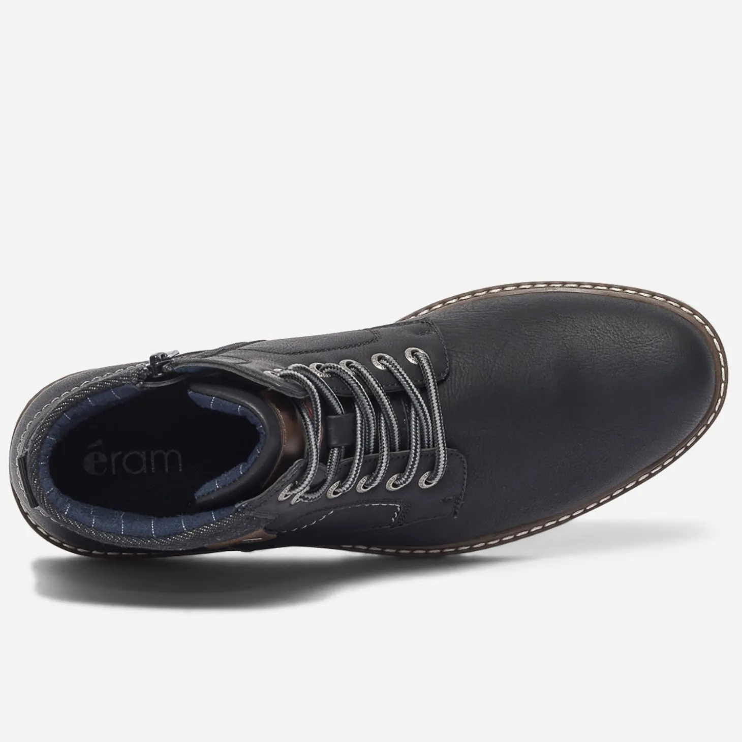Boots noir à lacet