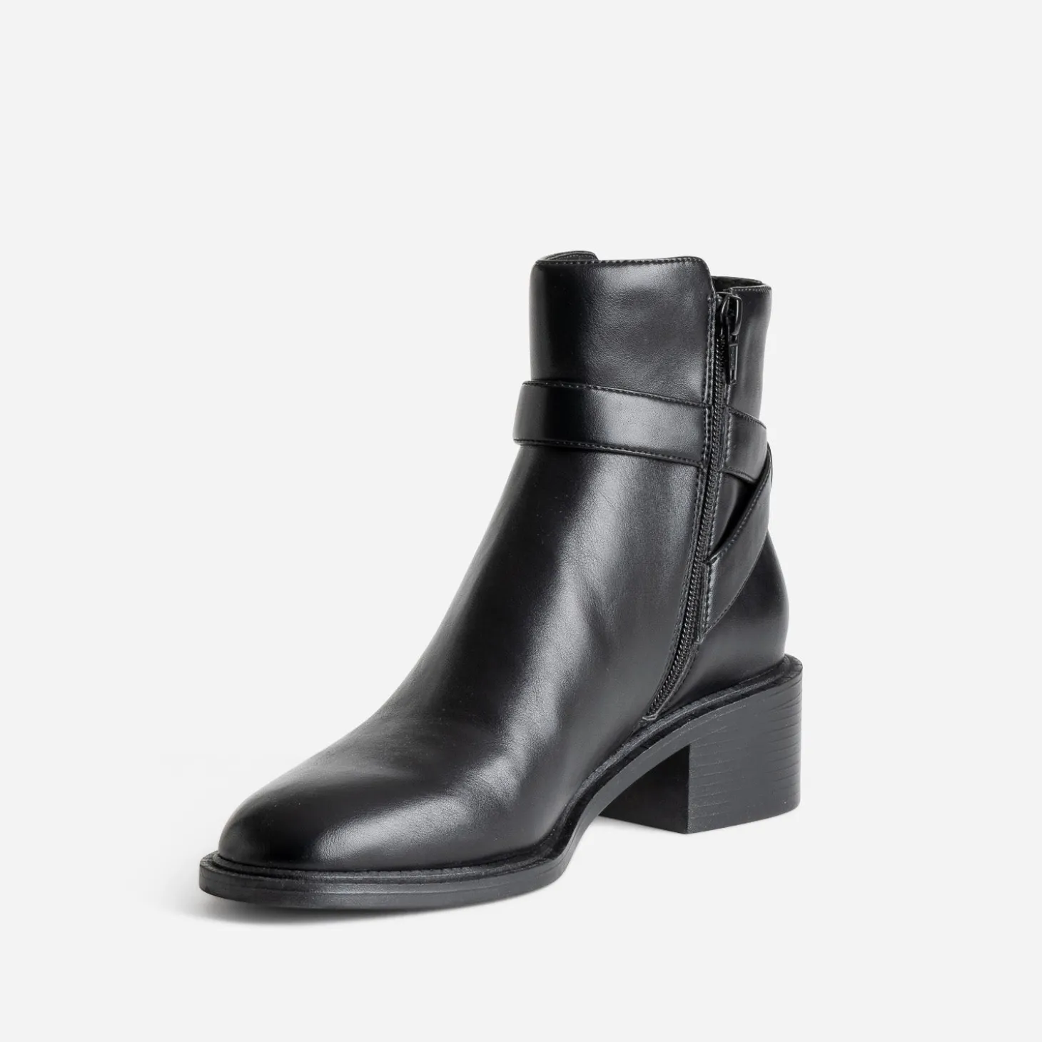 Boots noir avec bride