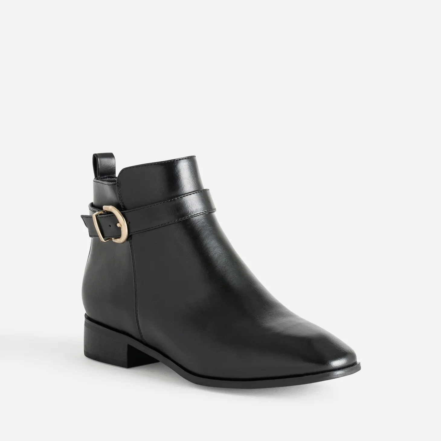 Boots noir avec bride cheville