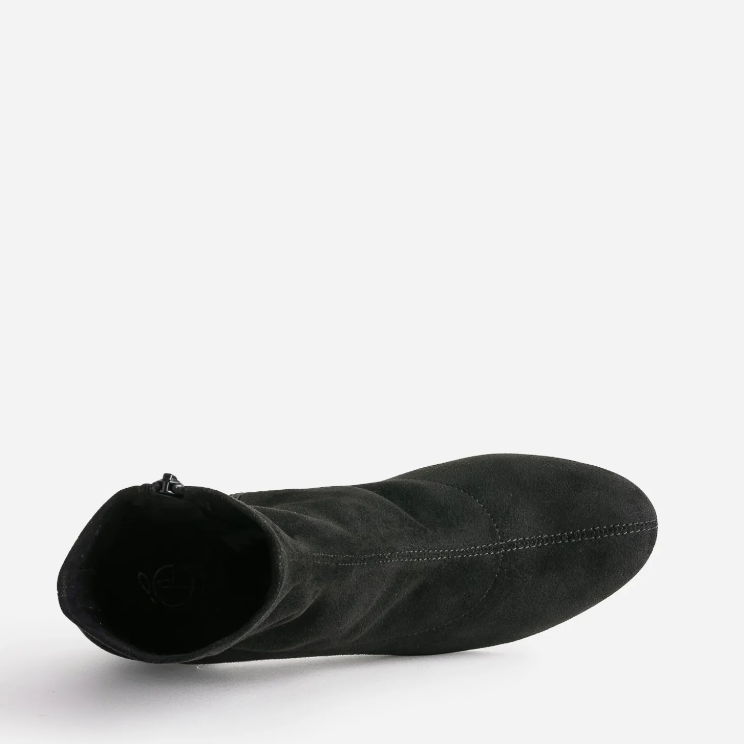 Boots noir éco-conçu en textile suédé