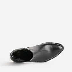 Boots noir en cuir