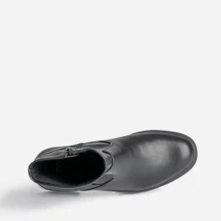 Boots noir zippé