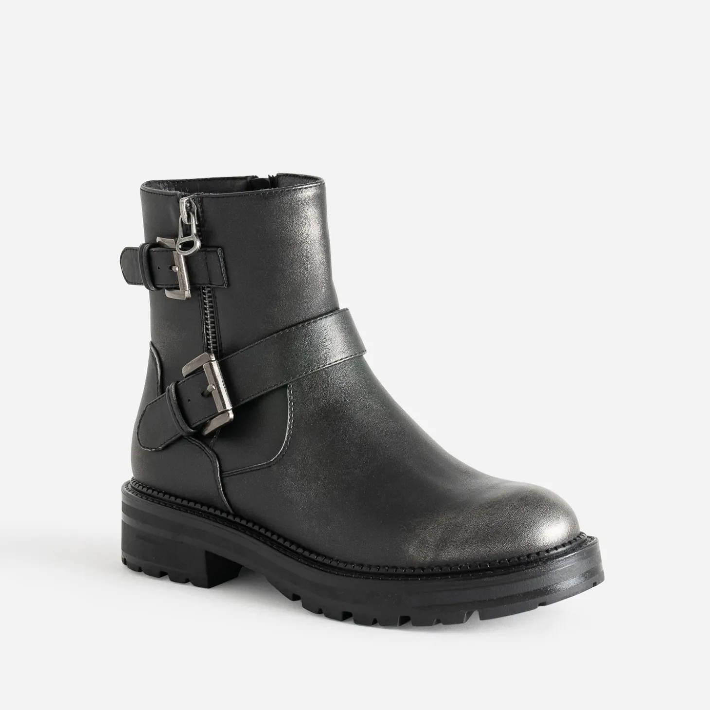 Boots TEXTO gris esprit motard