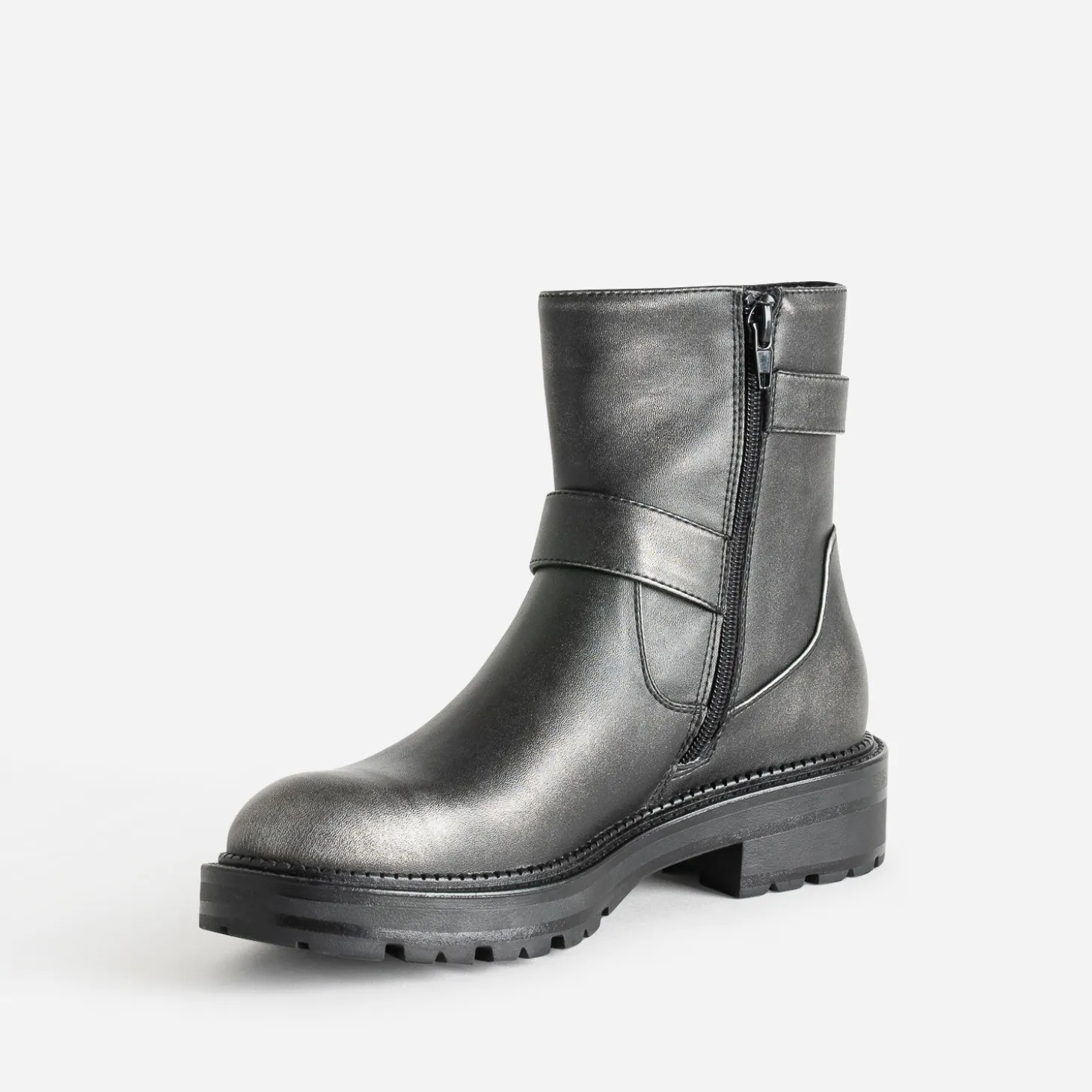 Boots TEXTO gris esprit motard