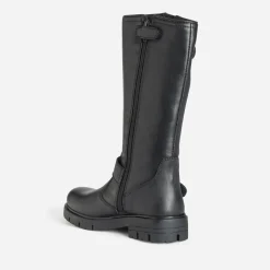 Botte BUGGY noir cuir esprit motard