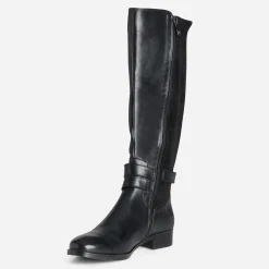 Botte CAPRICE noire bi-matière double bride