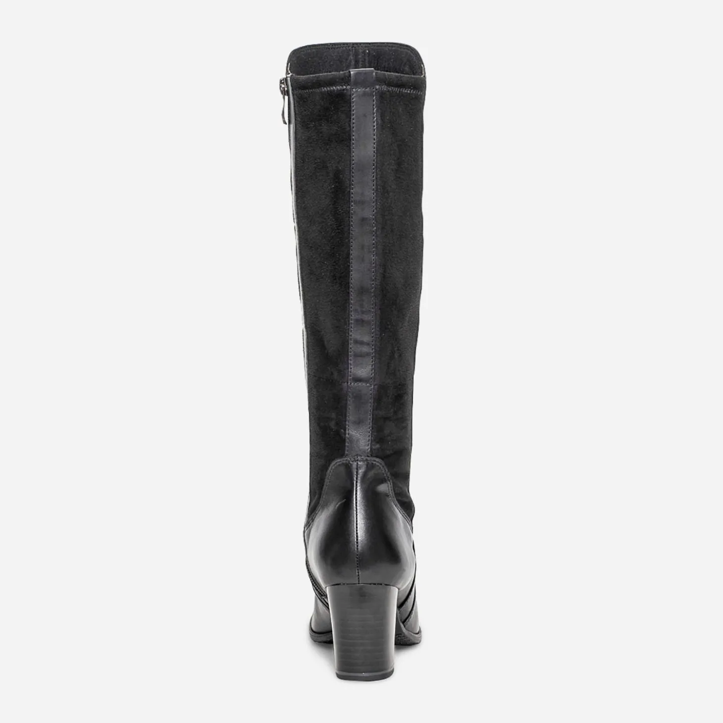 Botte CAPRICE noire cuir bimatière