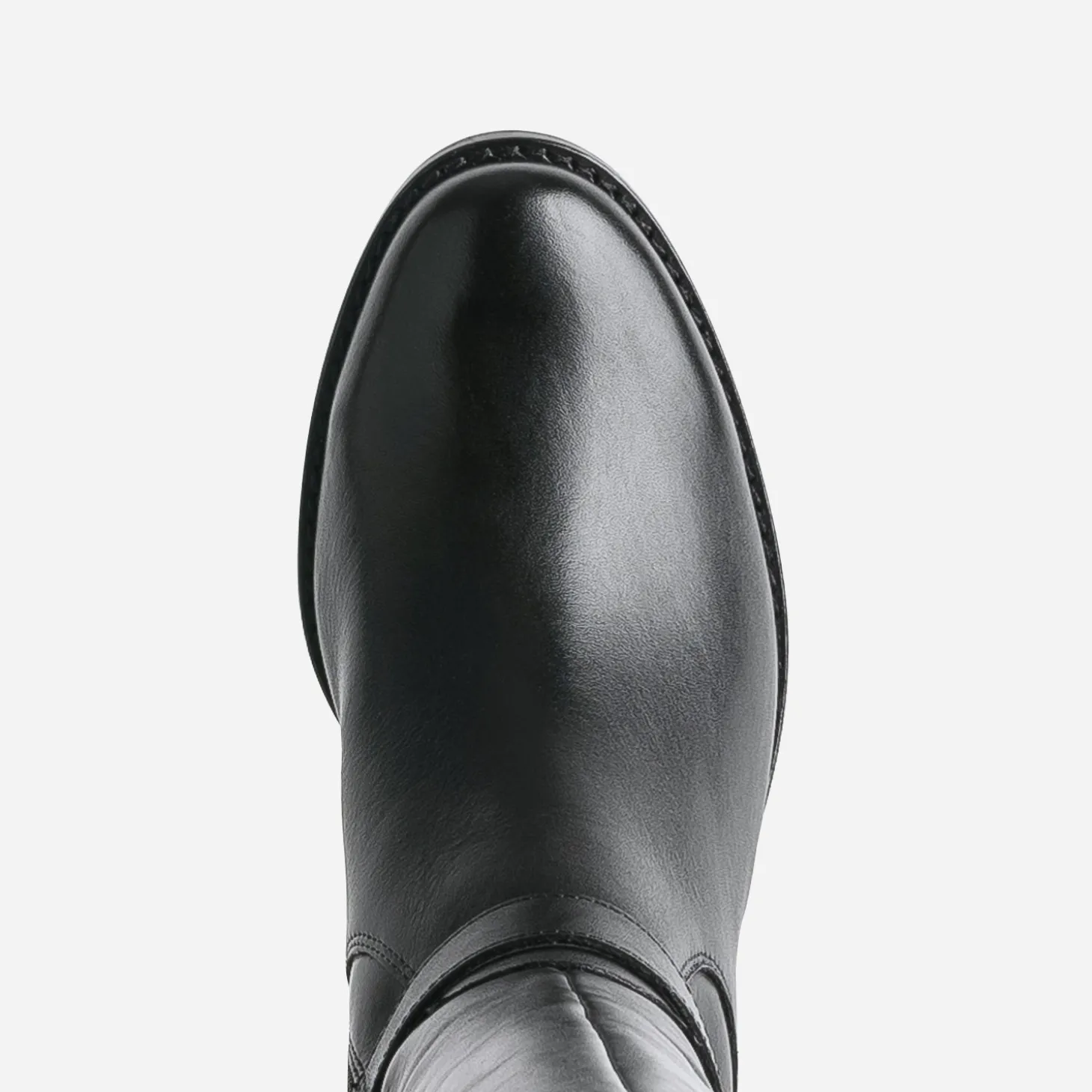 Botte CAPRICE noire cuir bi matière